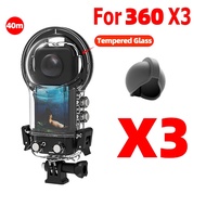 40M Waterproof Shell For Insta360 X3 Dive Case Underwater Protect Diving Housing For One X3 Panorama