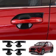 Car Accessories  for Toyota Yaris Cross 2023 Car outer door Bowl ABS door protection exterior decoration Auto Parts 4Pcs.