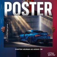 TOYOTA Poster Supra MK4 2JZ Engine Technical Blueprint & Specifications Art Can Be Printed Custom