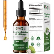 Soursop Graviola Liquid Drop, High Absorption Form Soursop Leaves & Fruit Complex, for Cell Regenera