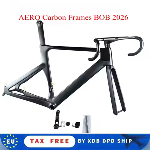 40 Colors AERO Carbon Frames BOB White Disc AERO Road Frameset with Handlebar DPD
