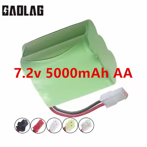 7.2V 5000mah Ni-MH 6*AA Rechargable Battery With SM/JST Plug For RC Truck/ Rc Racing car/ boat model