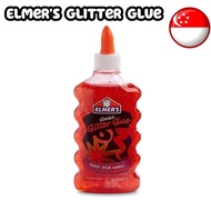 🇸🇬LOCAL INSTOCKS ✨ Elmer's Liquid Glitter Glue, Red Rouge, Washable, Non Toxic, Make Slime, Elmers, 6 Ounces 177ml