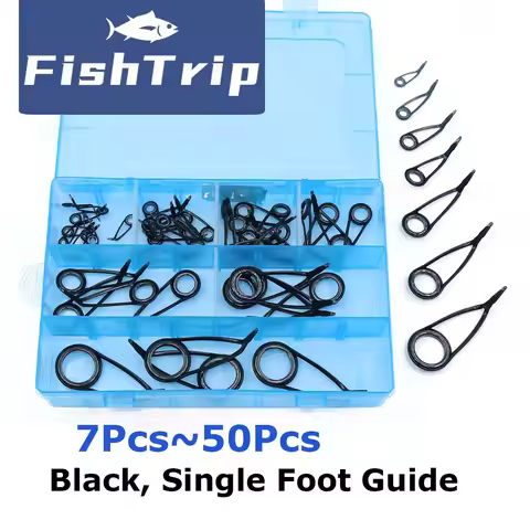 Fishing Rod Guide Repair Kit Higher Single Foot for Spinning Rod Stainless Steel Ceramic Ring Guide