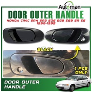 Door Outer Handle Honda Civic SR4 SR3 EG6 EG8 EG9 SR EG 1992 - 1995 Front Rear Black Replacement Par