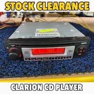 2nd Hand Clarion Single Din CD Player Radio FM Multimedia Player Car Kereta Audio Accessories