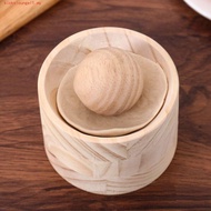 KSOUNLG11 Dumpling Skin Maker, Durable Manual Mochi Presser, Kitchen Gadgets Wood DIY Dumpling Wrapp