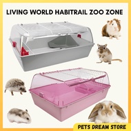 LW Zoo Zone Large Hamster cage Guinea pig cage rabbit house hedgehog habitats transparent acrylic ra