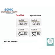 Sandisk High Endurance Micro SD 32GB/64GB/128GB/256GB/512GB (100MB/s)(2 Years Local Warranty)