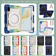 For Honor Tablet V7 Pro Honor Pad 8 V8 V8 Pro 360° Rotating Handle Kickstand Cover