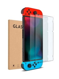 2 件強化玻璃螢幕保護貼相容於 Switch/switch Oled、switch Lite 遊戲機