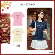Women's T-shirt with basic medium form, easy to coordinate with regular outfits ARD956 Miucho Chic i