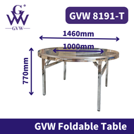 GVW MEJA Stainless Steel Folding Table Banquet Table Function Table Working Table Study Table Meja L