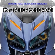 Motorcycle Headlight Guard Stickers Accessories For Zontes 368D 368 D 368d 2024 Waterproof Head Ligh