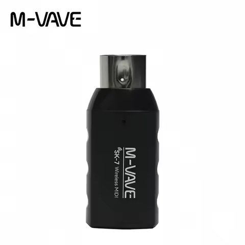M-VAVE SK-7 2.4GHz Low Latency Wireless MIDI Dongle Rechargeable Plug & Play for Synth/Controller/Mo