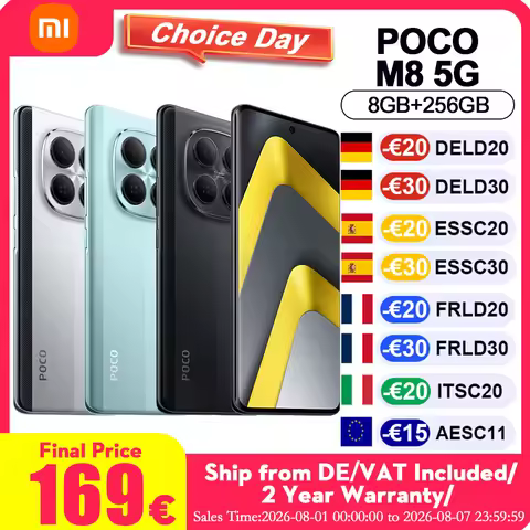 Global Version Poco M8 5g Mobile Phones 6.77' 120Hz Flow Amoled Display 50Mp Ai Dual Camera System 4