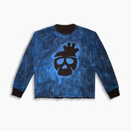 BLUE WASH SKULL SWEATER / R / ROY.LAB