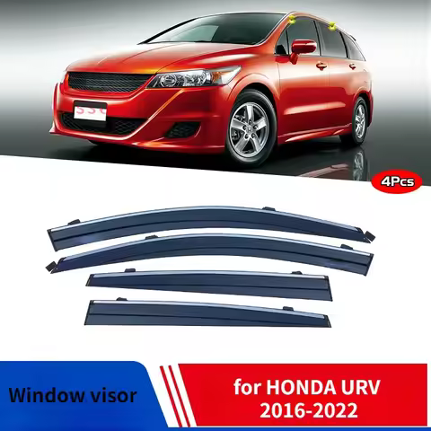For HONDA STREAM 2000-2021 Accessories DOOR VISOR Chrome Window Trim Visors Rain Guard Door Visor Ve