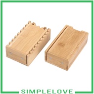 [Simple] Bamboo Dice, Collapsible Dice Box, Wooden Rolling Box, Dice Tray for Board Games, Tabletop 