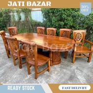 Meja Makan Kayu Jati Meja Makan Gandung /Dinning chair Jati Teak Wood Jati Dinning Table