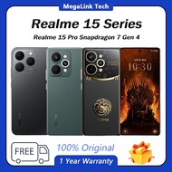 Realme 15 Pro Snapdragon 7 Gen 4 / Realme 15T/ Dimensity 6400 Max (6 nm) / Realme 15 /Dimensity 7300