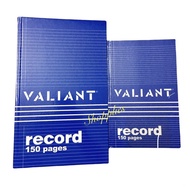 Valiant Record Book / Log Book