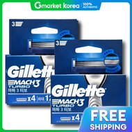 Gillette | กิลเลตต์ Mach3 Turbo ใบมีดเปลี่ยน × 8 ชิ้น