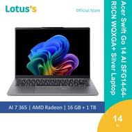 Acer Swift Go 14 AI SFG14-64-R5CN WQXGA+ Silver Laptop (AI 7 350,16GB,1TB,14",W11)