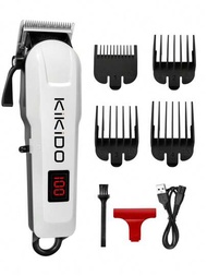 電動理髮器帶4限制梳子,屏幕顯示,大容量電池,和可調節切片機頭適用於修剪所有種類髮型