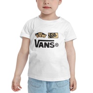 Vans KIDS T-SHIRT - Baju kanak-kanak Unisex Lelaki Perempuan Cotton Viral Murah Child Basic Tee Girl