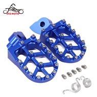JFG MOTO Blue Motorcycle CNC Foot Pegs Footpeg Footpegs Pedals Rest For YZ85 YZ125 YZ250F WR250F YZ1