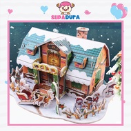 Children's Early Learning 3D DIY Puzzle Castle House Puzzle Jigsaw Kids Interesting Learning Educati