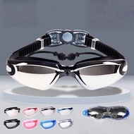 Swimming Goggles Waterproof Adult Anti-Fog Electroplating Swimming Goggles with Degree Myopia Swimmi