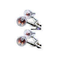 ◇即納◇訳有り 汎用 メッキ クリア ミニウインカー 12V GSタイプ 4個セット AXIS90 AXIS90 プロフット AXIS トリート AXIS Z