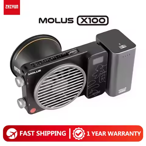 ZHIYUN MOLUS X100 100W 2700-6500K COB Photography Light Bi-color Pocket Video Light for Film Recordi