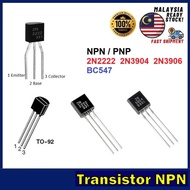 Transistor NPN / PNP BC547 2N2222 2N3904 2N3906