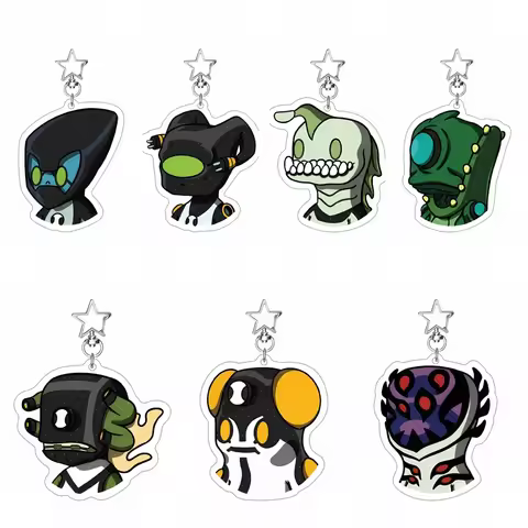 Ben 10 Cartoon Anime Key Chain 6cm Q Version Acrylic Pendant Keychain Backpack Decor Key Ring Gift