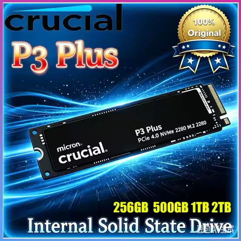 Crucial P3 Plus 1TB 2TB PCIe Gen4 NVMe M.2 SSD Internal Hard Drive(OEM Package)&Crucial NVME 2280 P3
