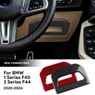 KUNGKIC Soft Carbon Fiber For BMW F40 F44 Below Steering Wheel Decorative Sticker Interior Accessori