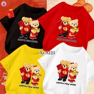 DDS XCAI23 Cny T-shirt Horse ZodiacFamily Chinese New Year T-shirt Year Of HorseFamily Gong Xi Fa Ca