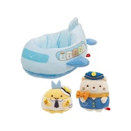 Sumikko Gurashi "Keikyu &amp; Hanedakukou in Ootaku" Scene Plush Toy