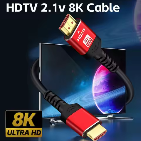1 1.5 2M HDMI 8K Cable 60HZ 2.1V 4K 144HZ 3D TV Computer Monitor Projector PS Game Console Audio And