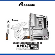 AMD Ryzen 7 7800X3D + GIGABYTE B650 Aorus Elite AX ICE White Wi-Fi 6E AM5 Gaming Motherboard 7600/77