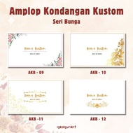 50 pcs Amplop kondangan Kustom - Cetak nama amplop / Amplop custom / Amplop lebaran dengan Perekat