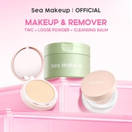Sea Makeup Bundle 3 In 1 Two Way Cake + Loose Powder + Cleansing Balm