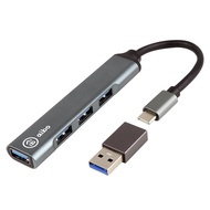 YoYo 3C Type-C 3.1 Aluminum Alloy 4-Port USB3.0 HUB (With USB Adapter)