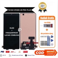 Lcd Touchscreen Tecno spark 20 Pro plus Fullset Original Gratis lem obeng