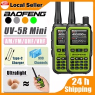 BAOFENG UV-5R Mini Walkie Talkie Wireless Bluetooth Programming FM/AM Multi-Band Type-C Charge Long 