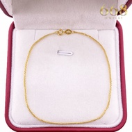 Pawnable 18K Saudi Gold Super Thin Japan Style Bracelet 18K Gold Bracelet