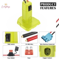 Luckybabys> Power Wheels Adapter For Ryobi 18V Battery With Fuse Switch DIY Battery Adapter Connecto
